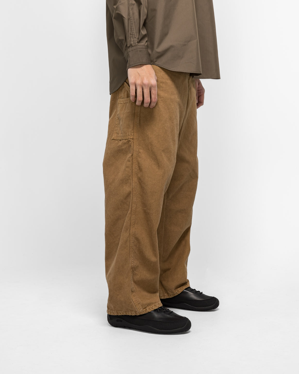 orSlow - Dad's Fit Oxford Painter Pants - Brown | UP THERE