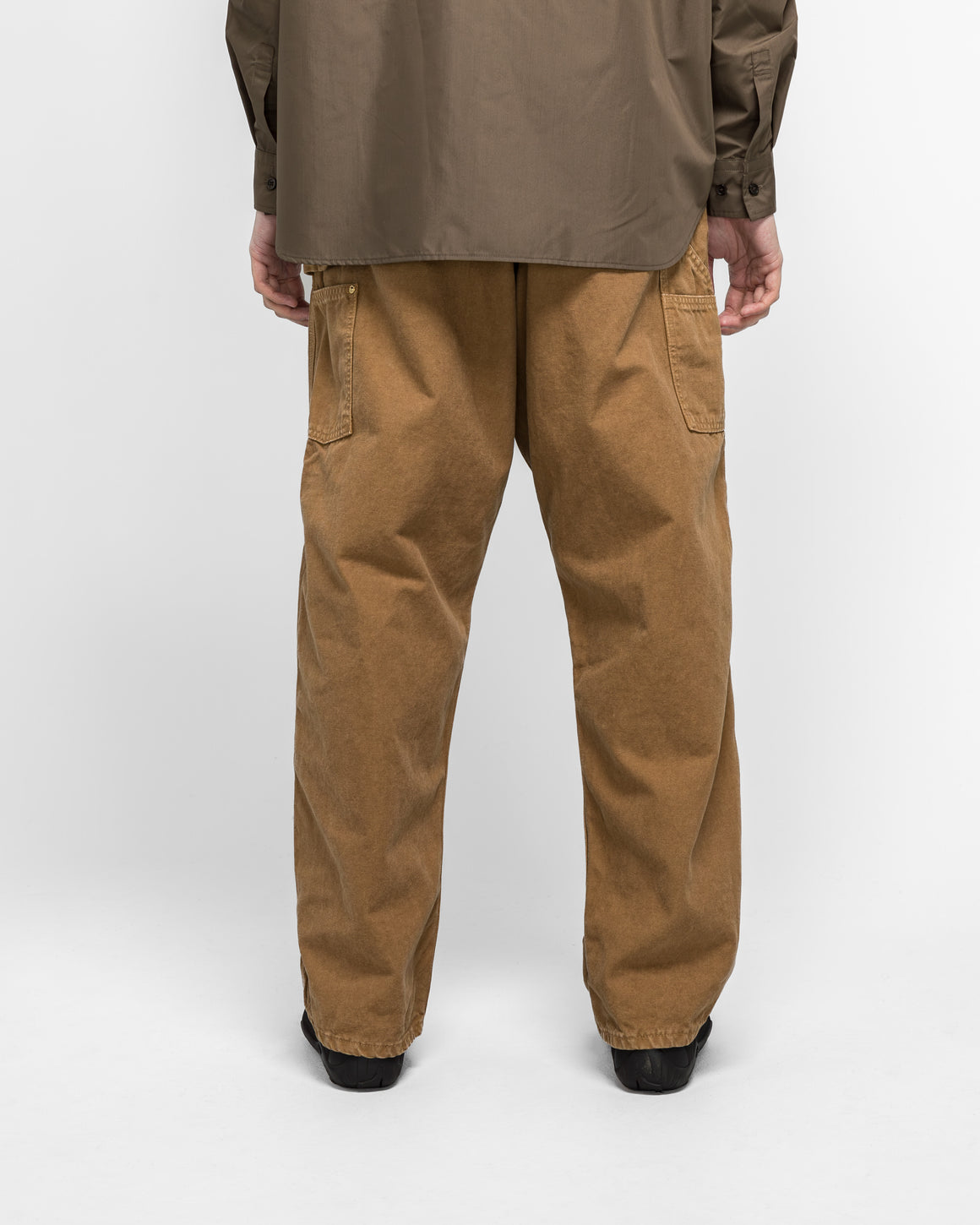 orSlow - Dad's Fit Oxford Painter Pants - Brown - UP THERE