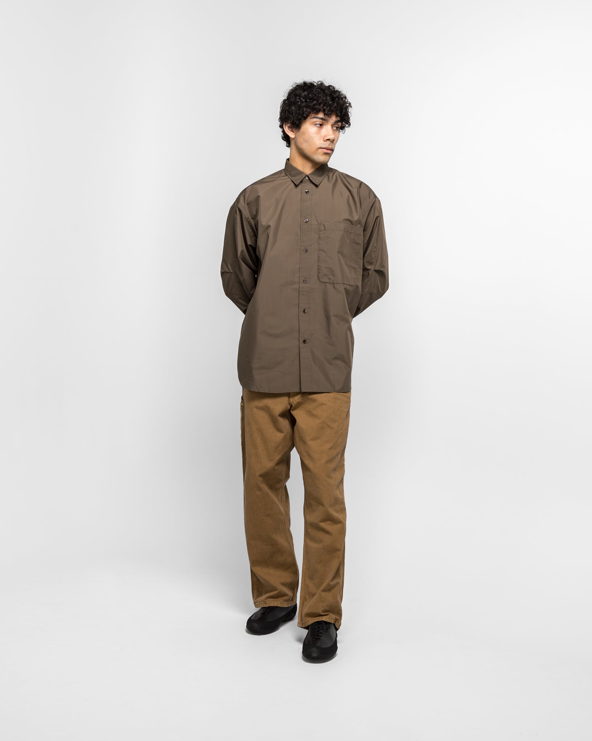 orSlow - Dad's Fit Oxford Painter Pants - Brown | UP THERE