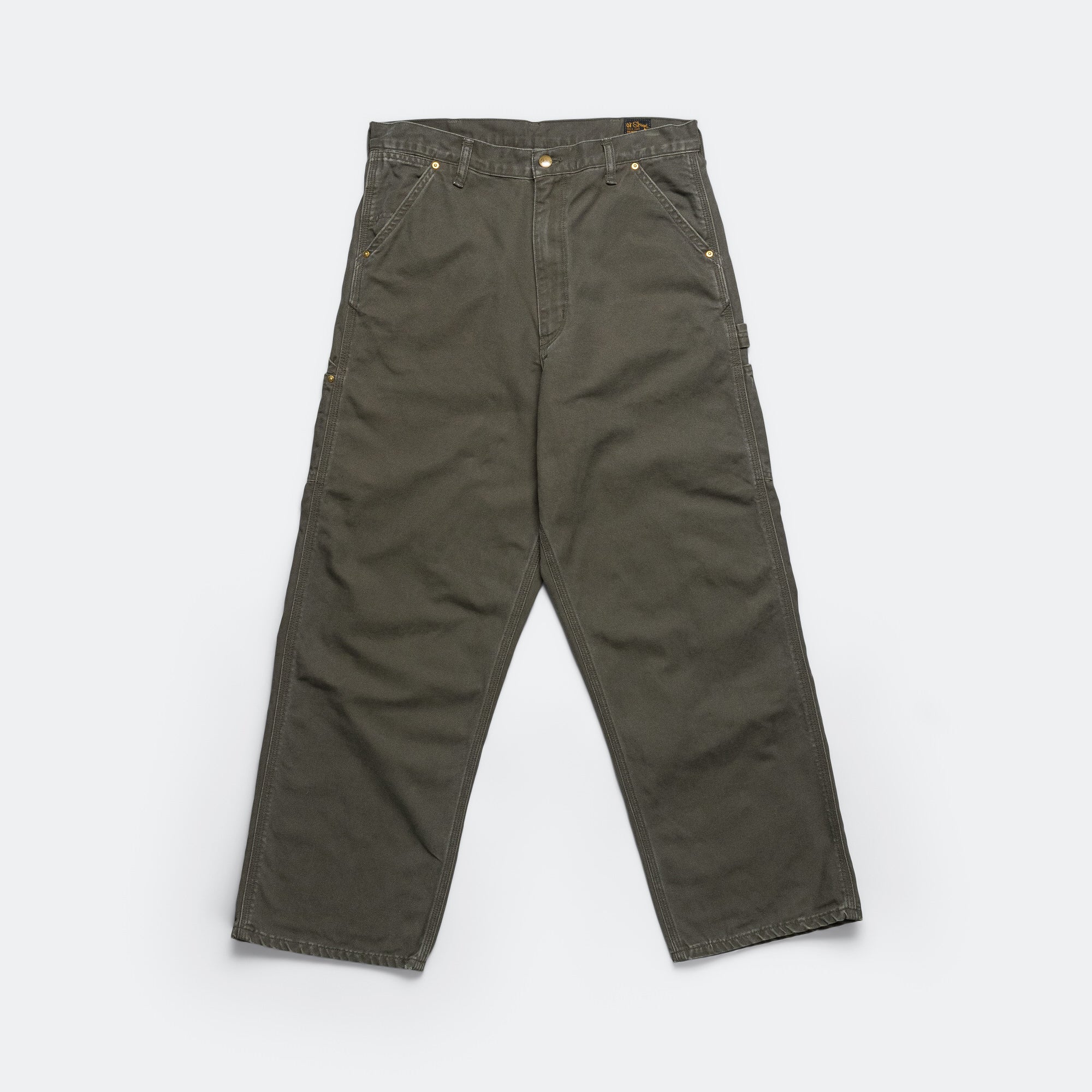 Dad's Fit Painter Pants - Army Green | UP THERE