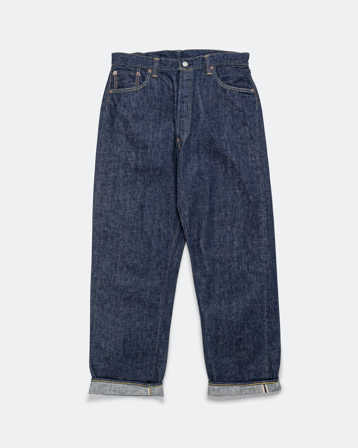 orSlow - Grand Dad's Fit Denim Pants - One Wash - UP THERE