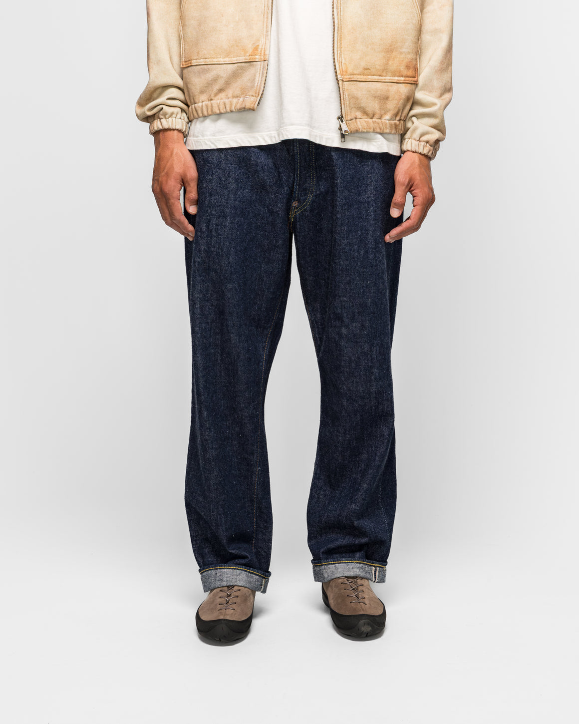 orSlow - Grand Dad's Fit Denim Pants - One Wash - UP THERE