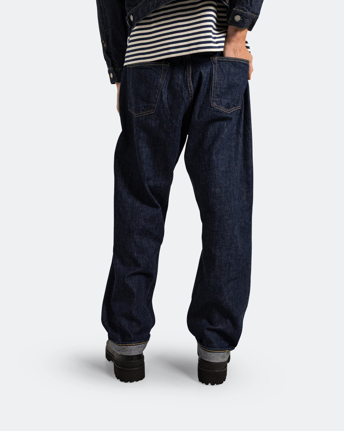 orSlow - Grand Dad's Fit Denim Pants - One Wash - UP THERE