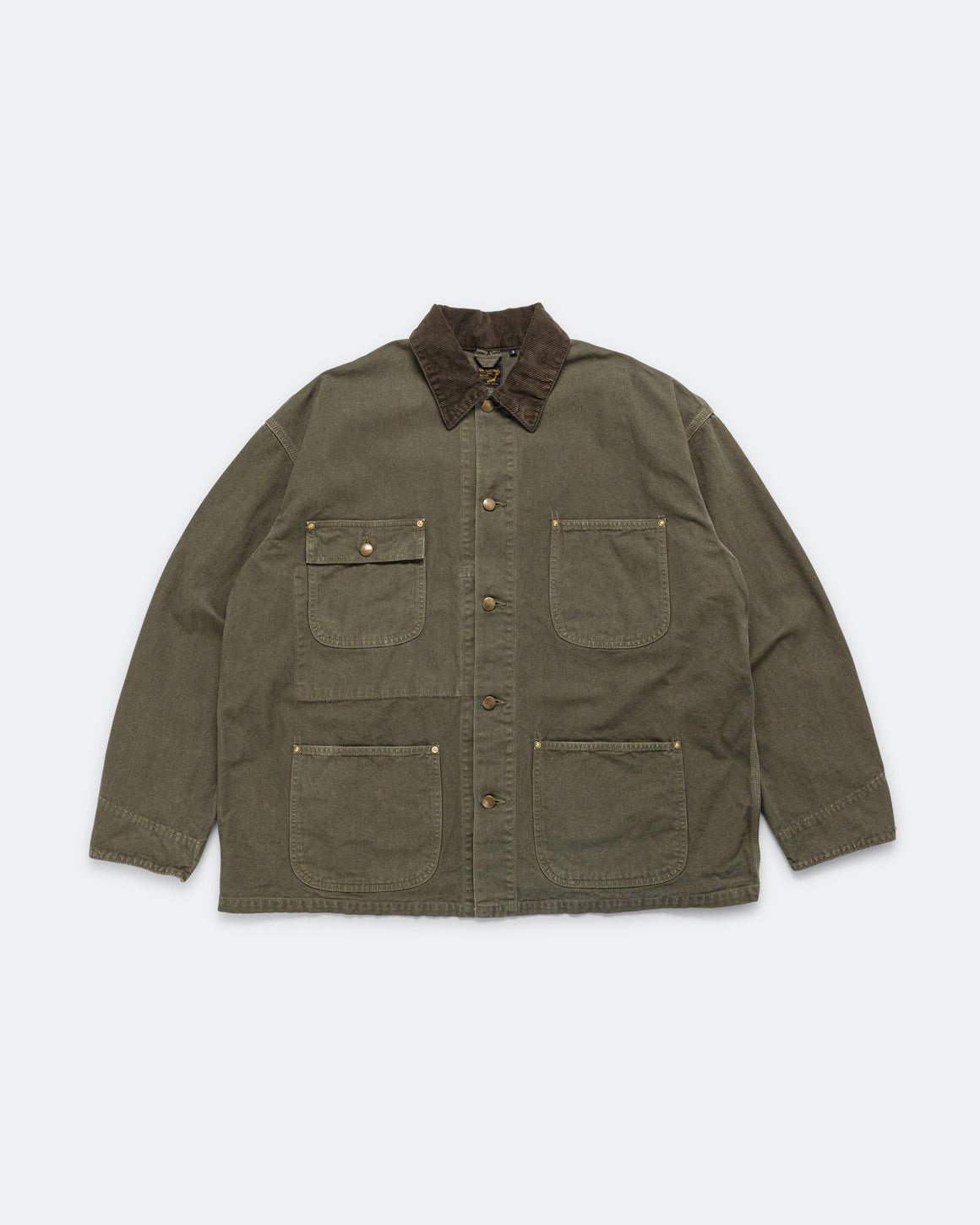 orSlow - Relax Fit Oxford Coverall - Army Green - UP THERE