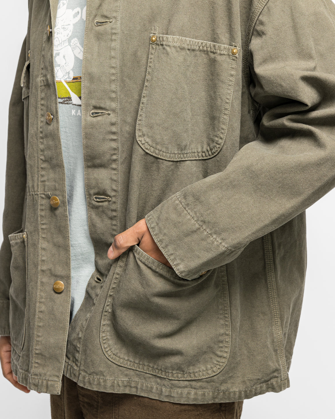 orSlow - Relax Fit Oxford Coverall - Army Green - UP THERE