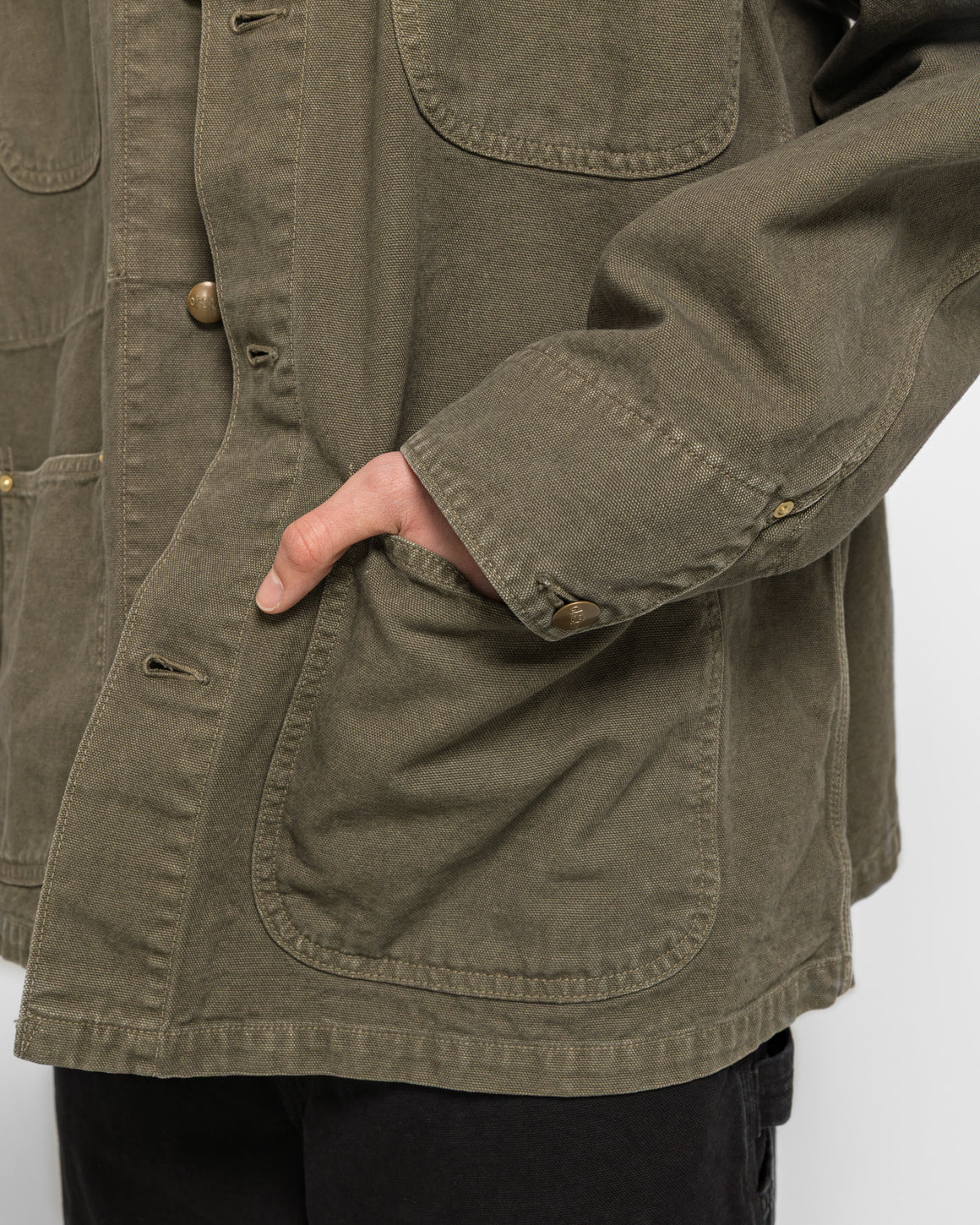 orSlow - Relax Fit Oxford Coverall - Army Green - UP THERE