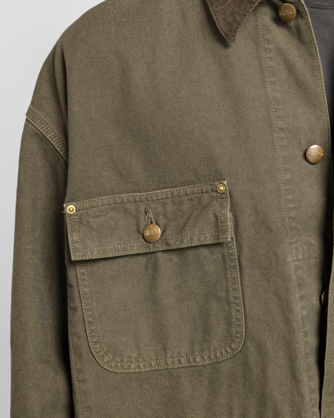 orSlow - Relax Fit Oxford Coverall - Army Green - UP THERE