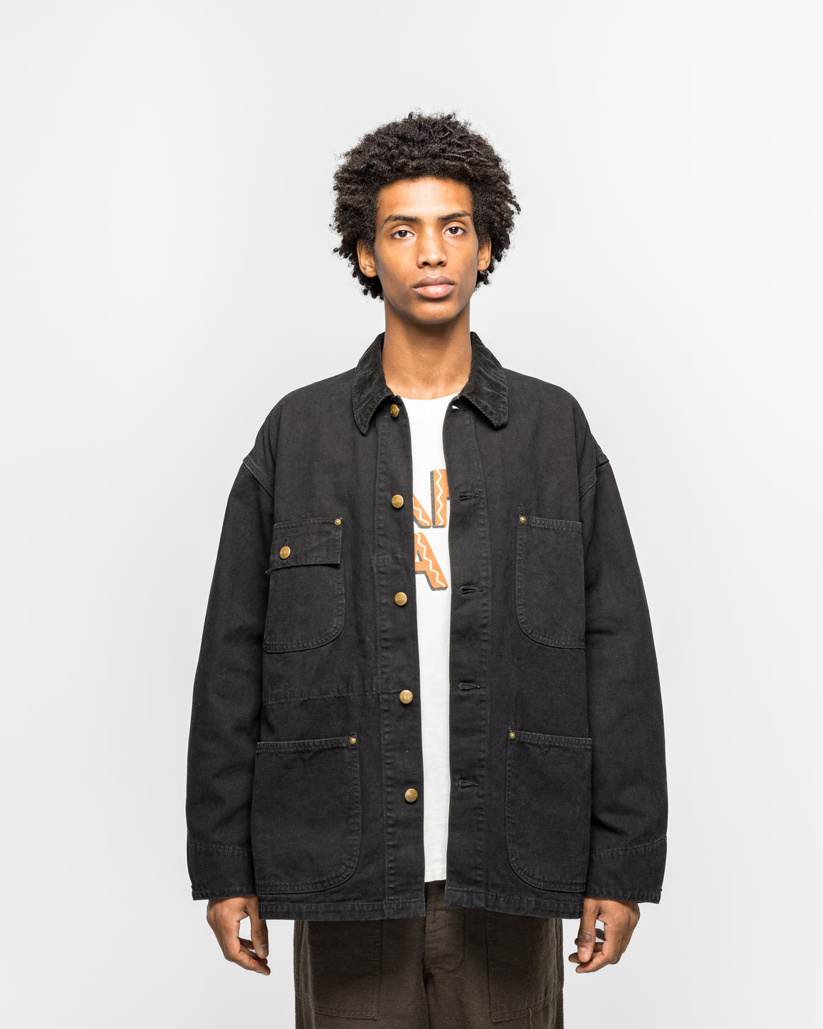 orSlow - Relax Fit Oxford Coverall - Black - UP THERE