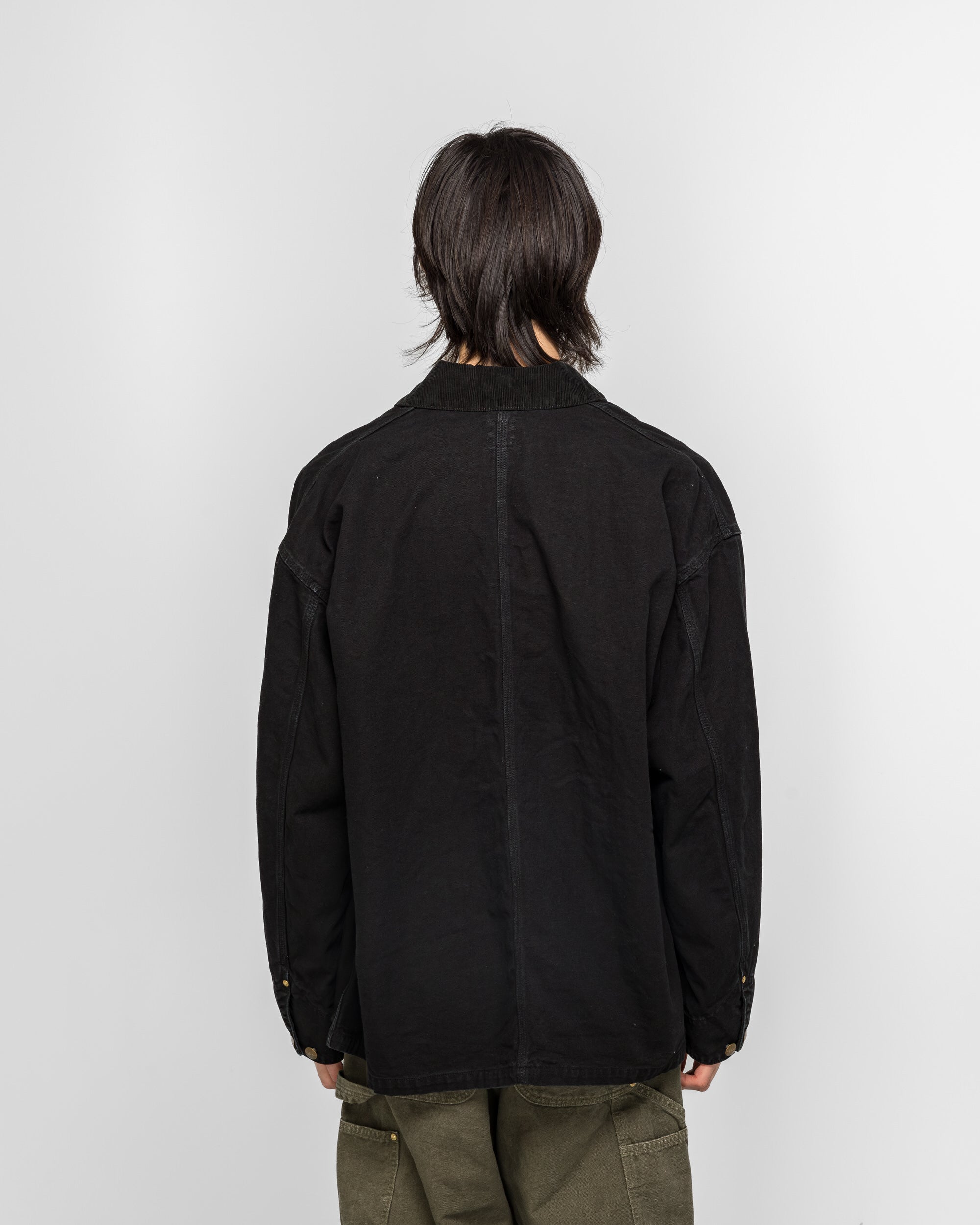 ジャケット・アウター orSlow / RELAX FIT OXFORD COVERALL OrSlow Utility Coverall Herringbone Black