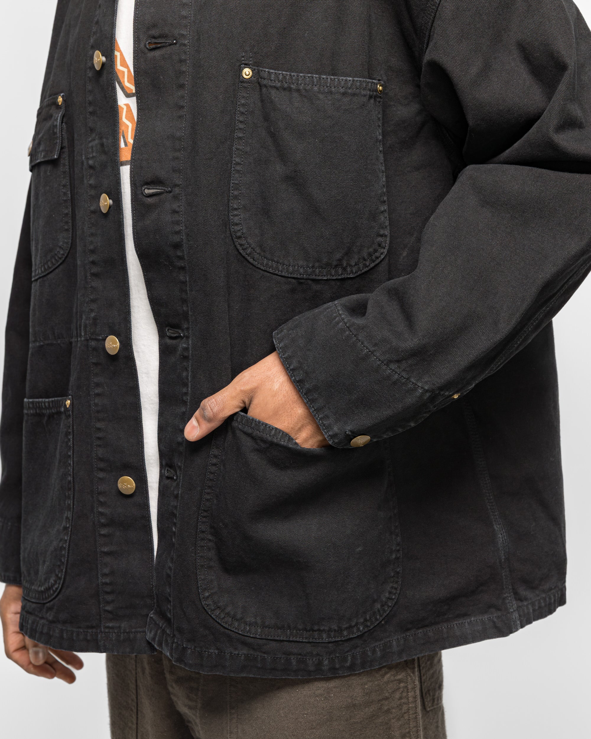 orSlow - Relax Fit Oxford Coverall - Black | UP THERE