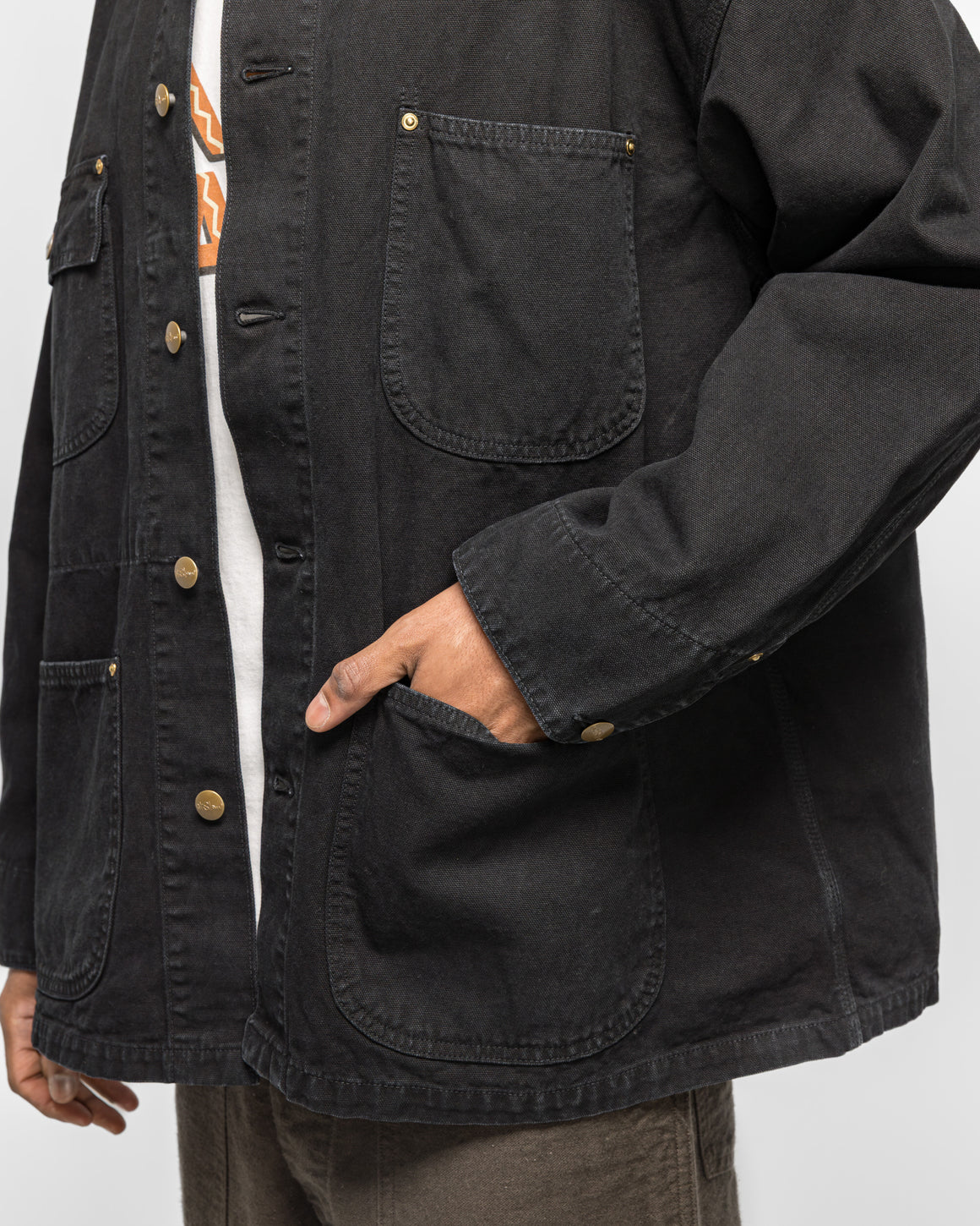 orSlow - Relax Fit Oxford Coverall - Black - UP THERE
