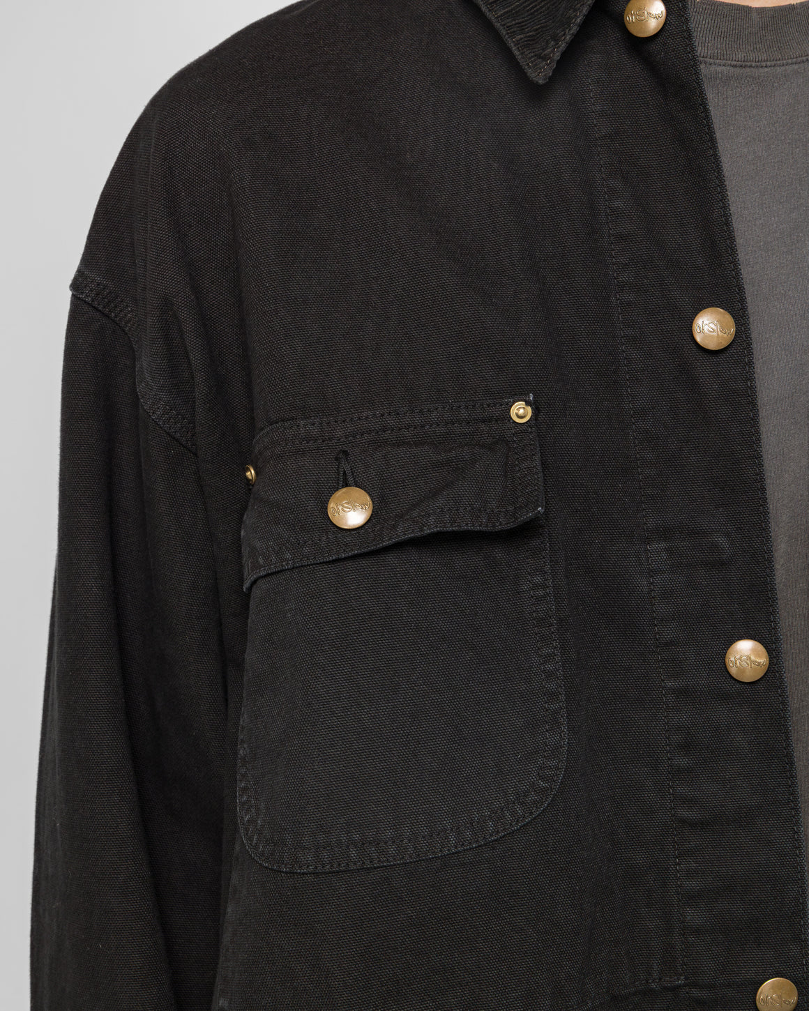 orSlow - Relax Fit Oxford Coverall - Black - UP THERE