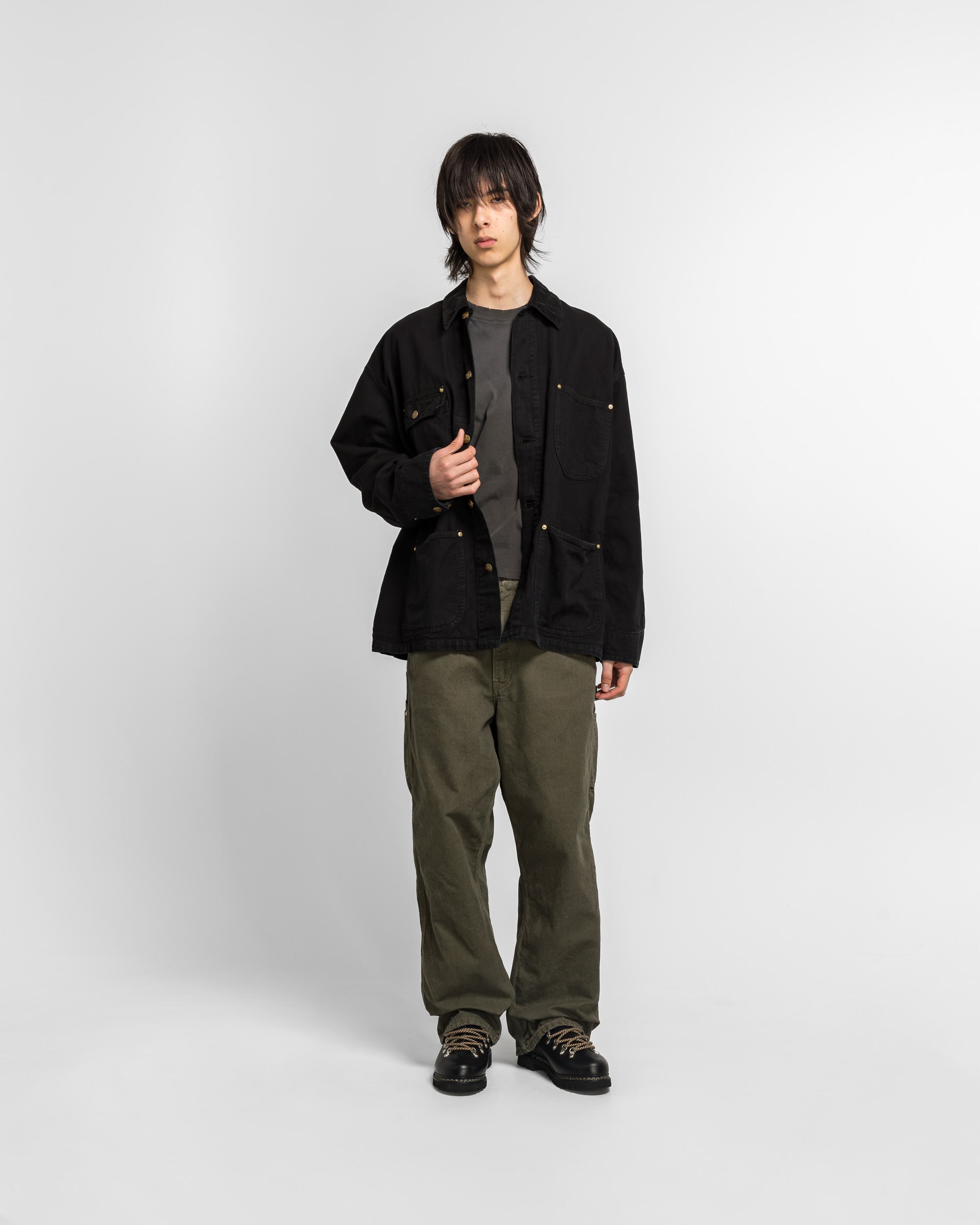 orSlow - Relax Fit Oxford Coverall - Black | UP THERE