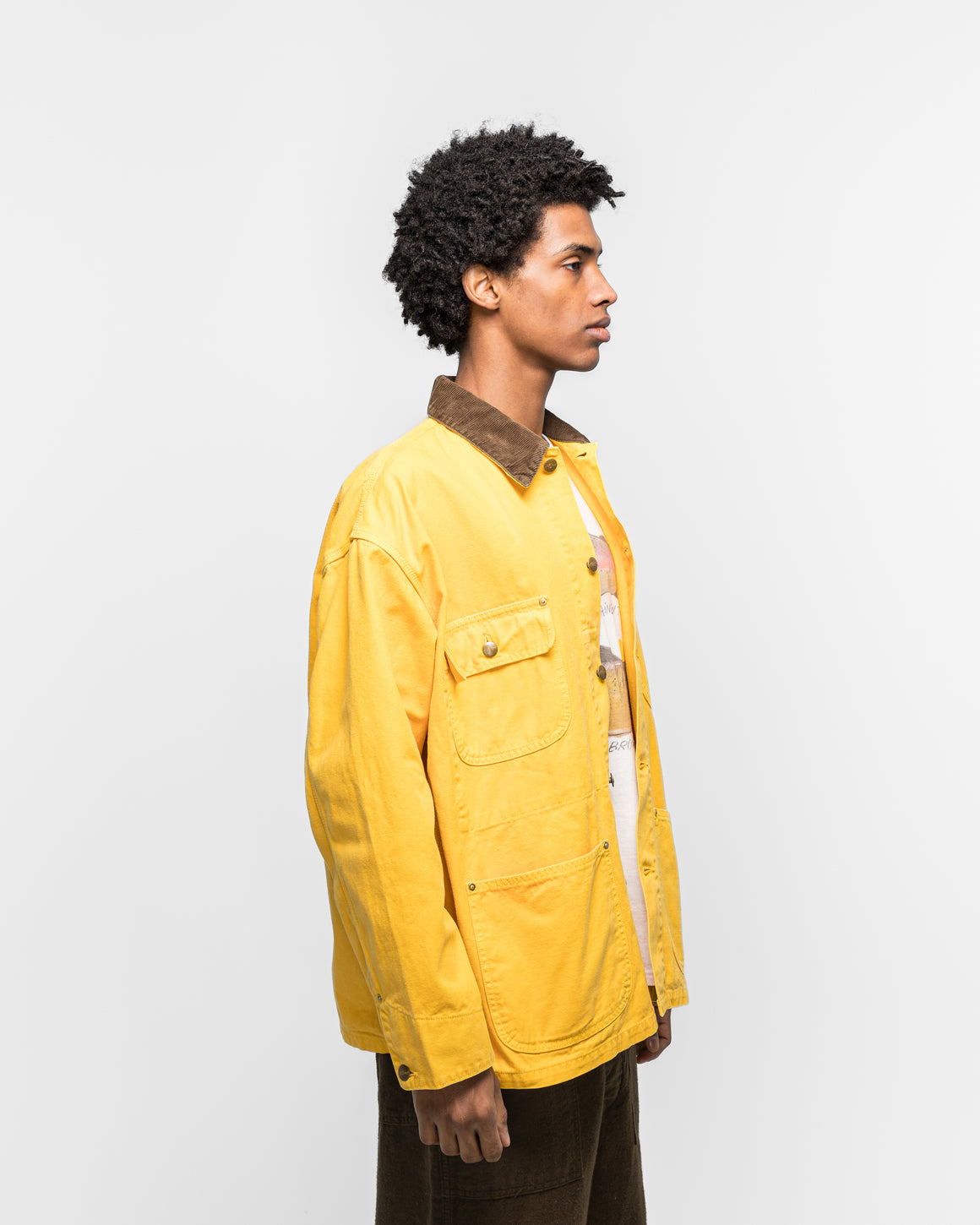 orSlow - Relax Fit Oxford Coverall - Yellow - UP THERE