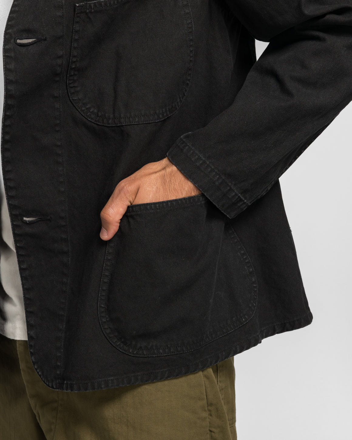 orSlow - Remade USMC Herringbone Coverall - Remake Black - UP THERE