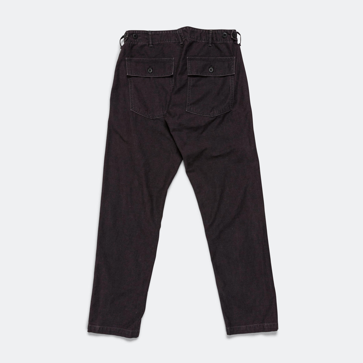 orSlow - Slim Fit Fatigue Pants - Black - UP THERE