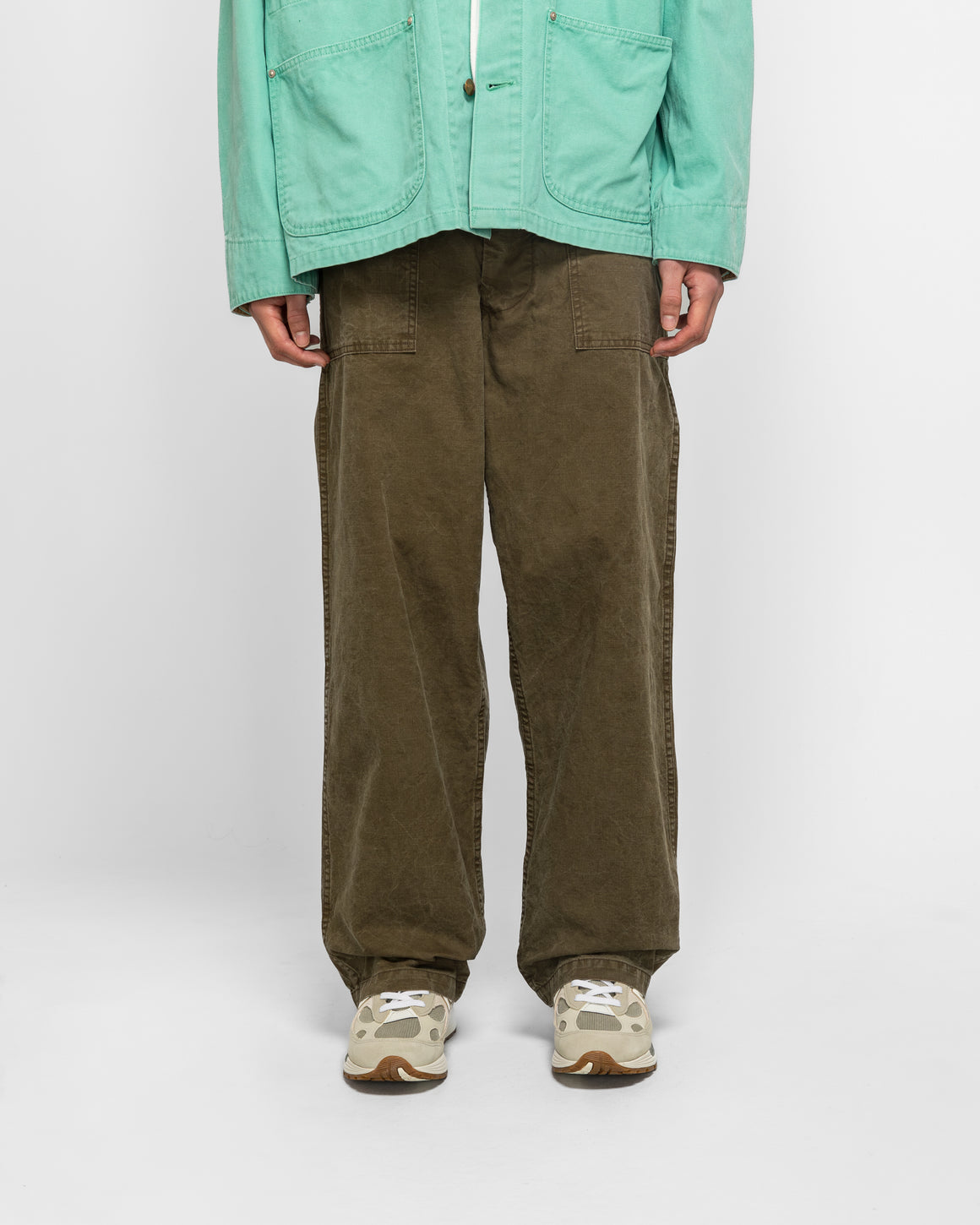 orSlow - Summer Fatigue Pants - Olive - UP THERE