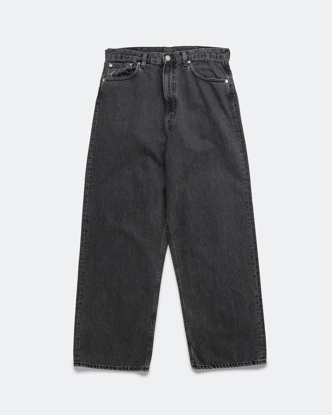orSlow - Super Dad's Fit Pants - Black Denim Stone Wash - UP THERE