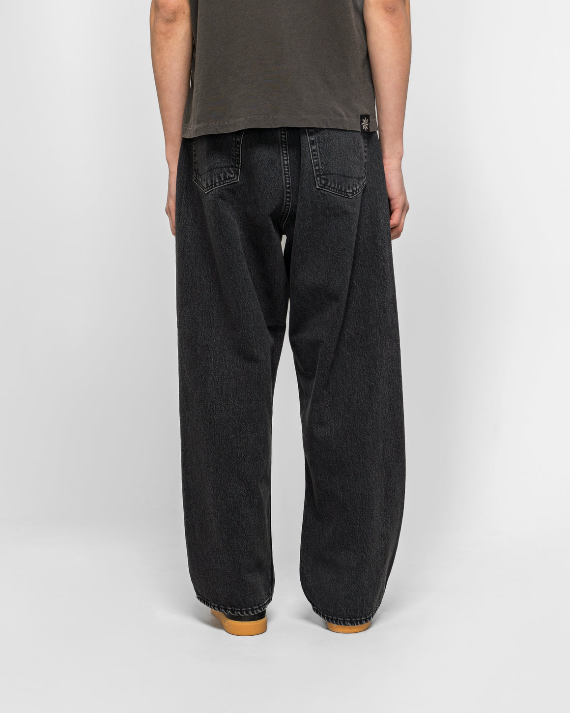 orSlow - Super Dad's Fit Pants - Black Denim Stone Wash - UP THERE
