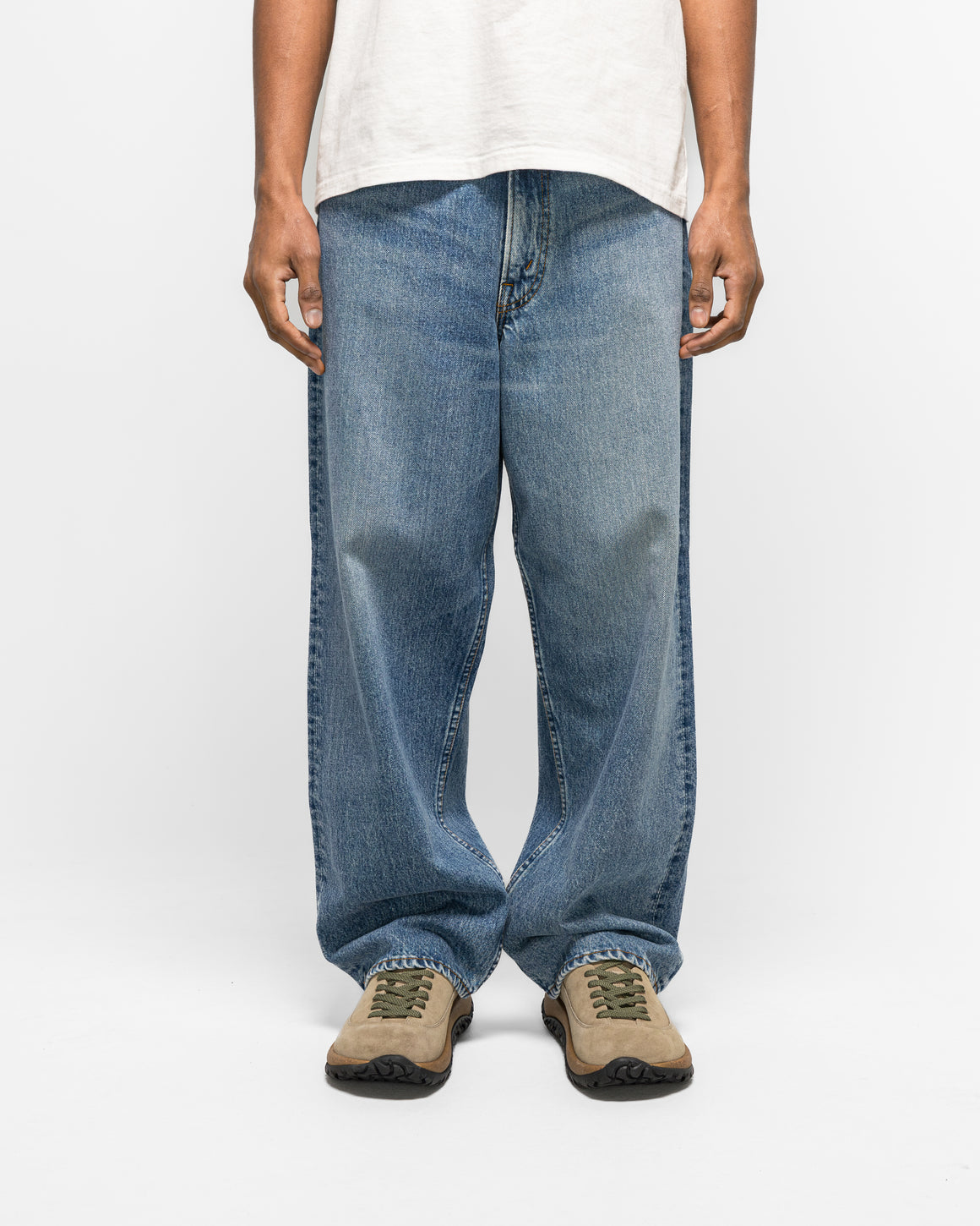 orSlow - Super Dad's Fit Pants - Denim Used - UP THERE