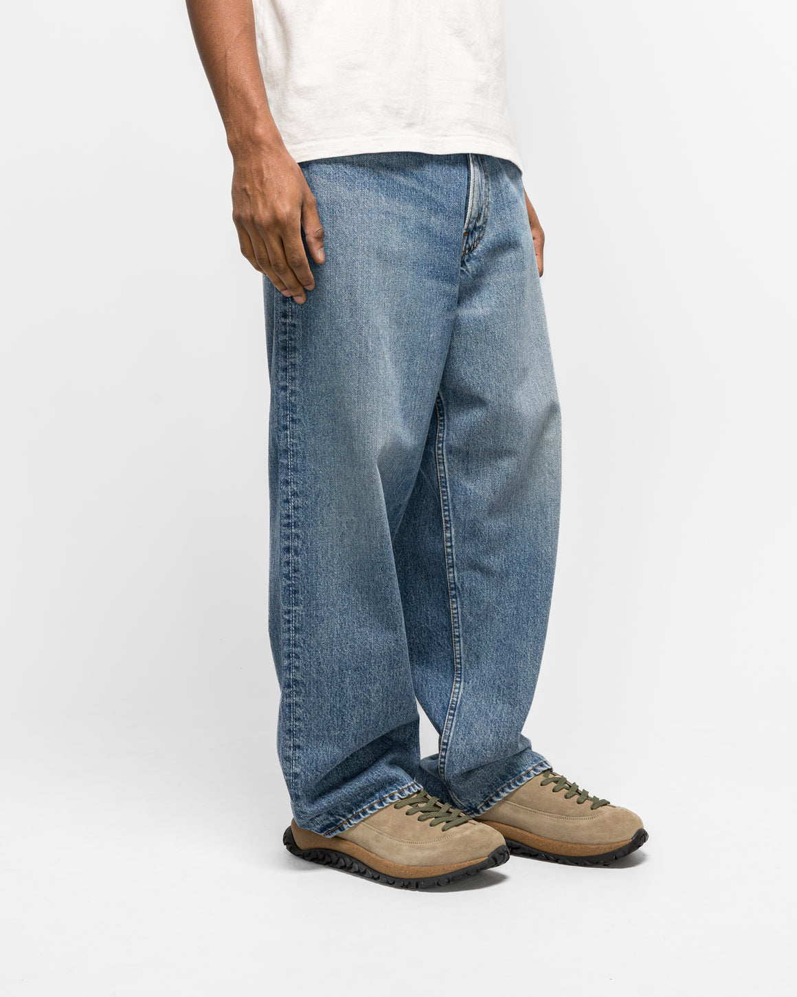 orSlow - Super Dad's Fit Pants - Denim Used - UP THERE