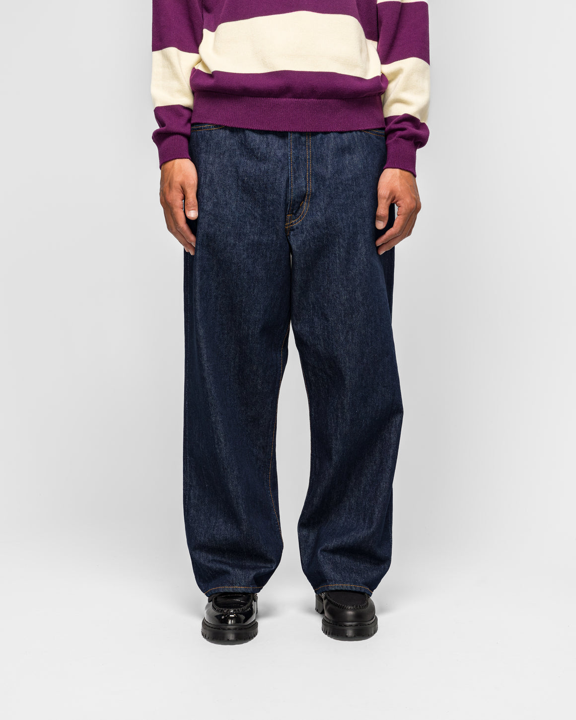 orSlow - Super Dad's Fit Pants - One Wash - UP THERE