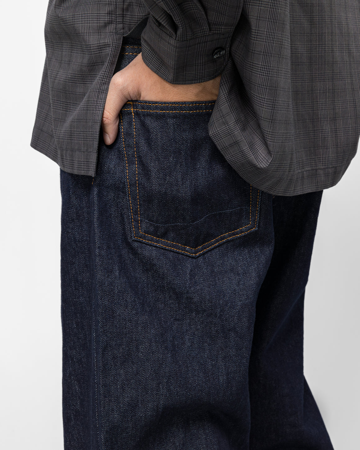 orSlow - Super Dad's Fit Pants - One Wash - UP THERE