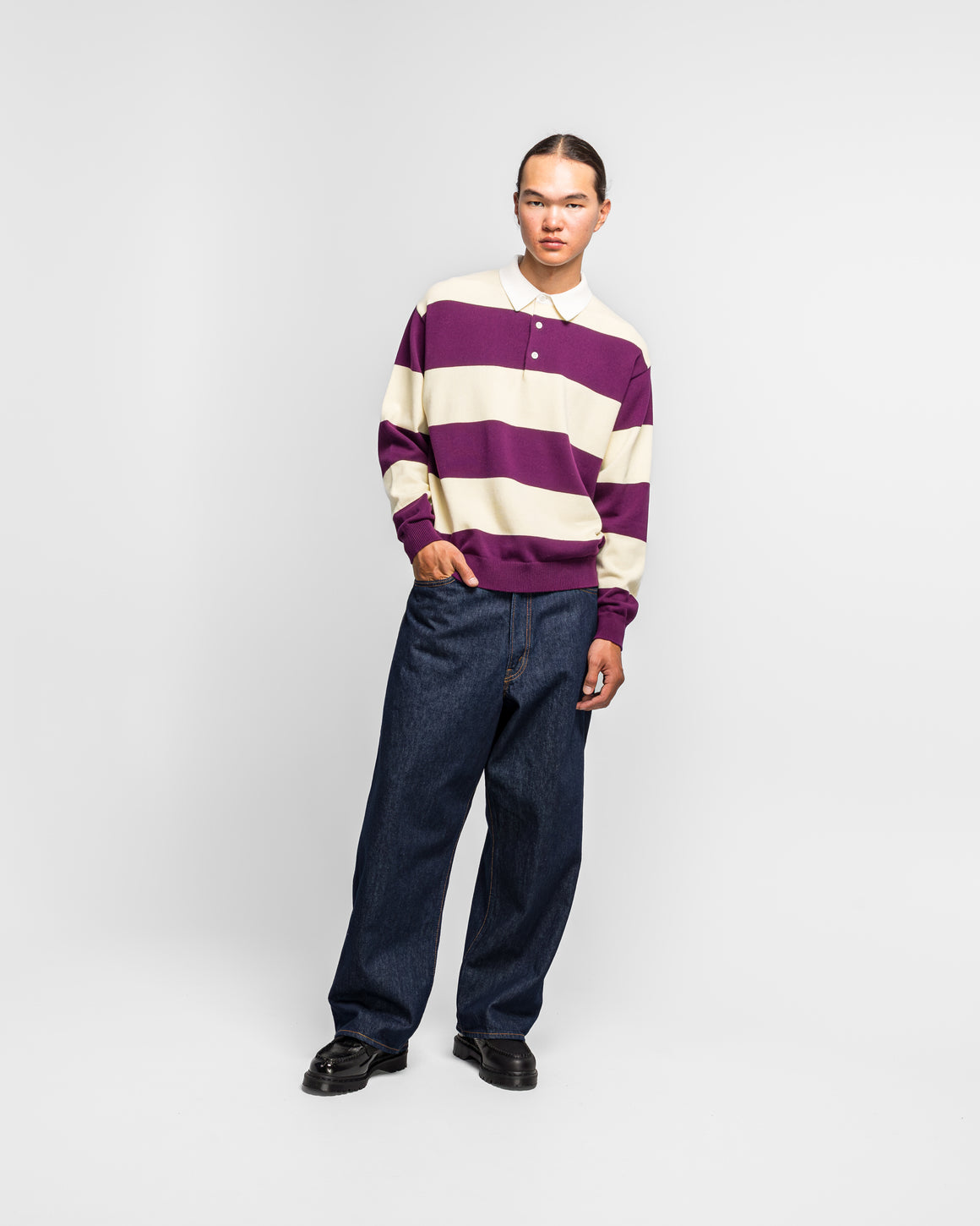 orSlow - Super Dad's Fit Pants - One Wash - UP THERE
