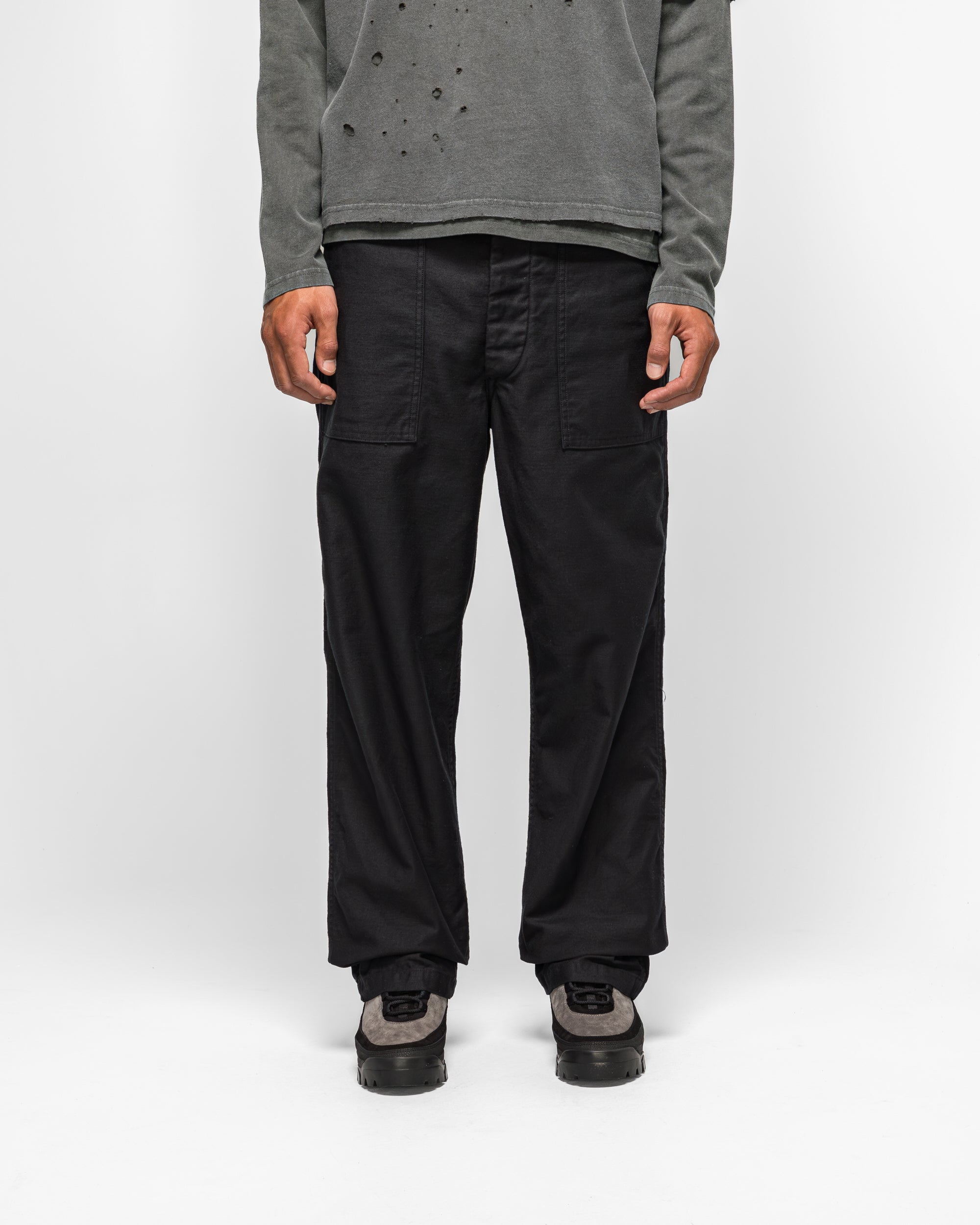 orSlow US Army Fatigue Pants (Regular Fit) - Black | UP THERE