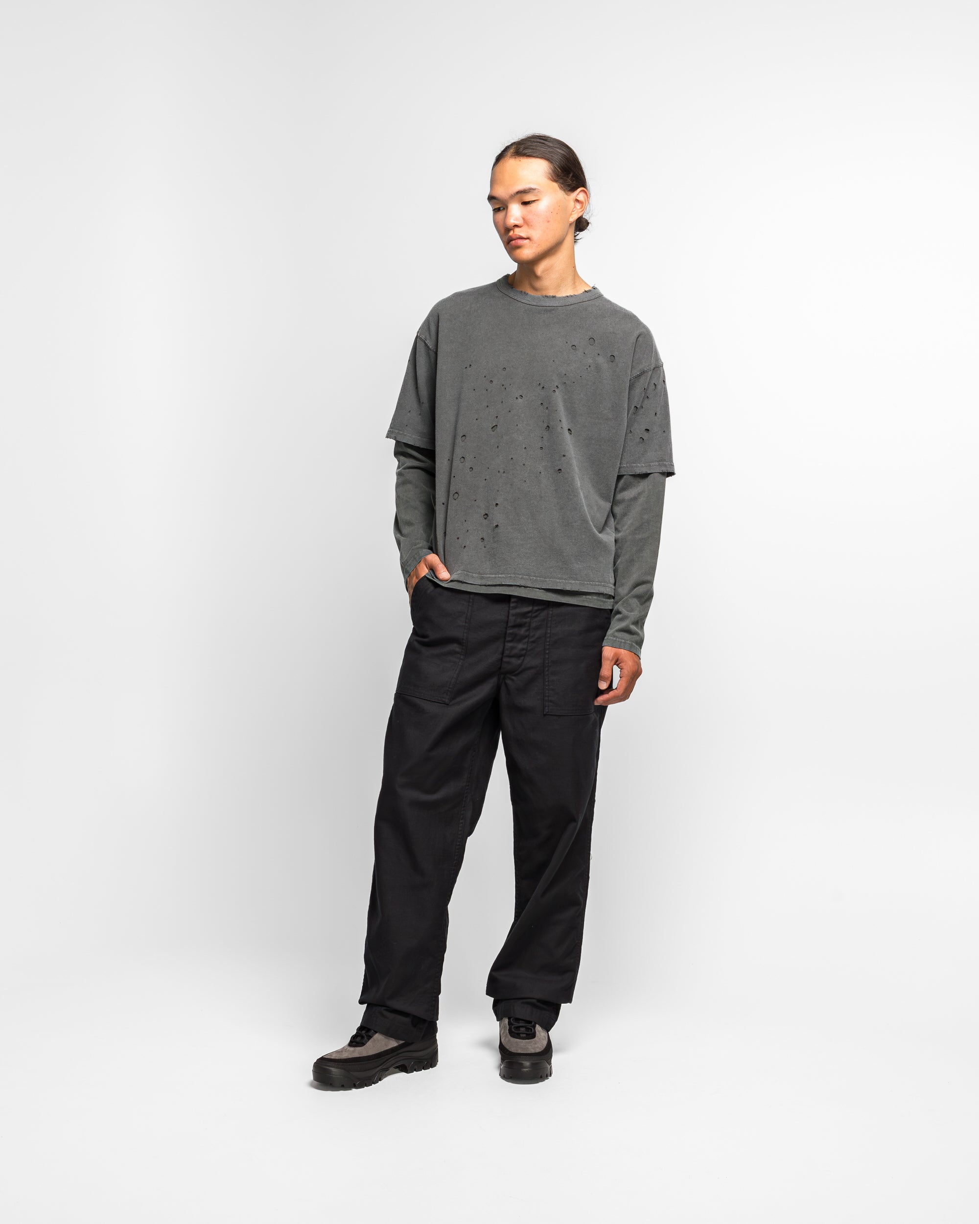 orSlow US Army Fatigue Pants (Regular Fit) - Black | UP THERE