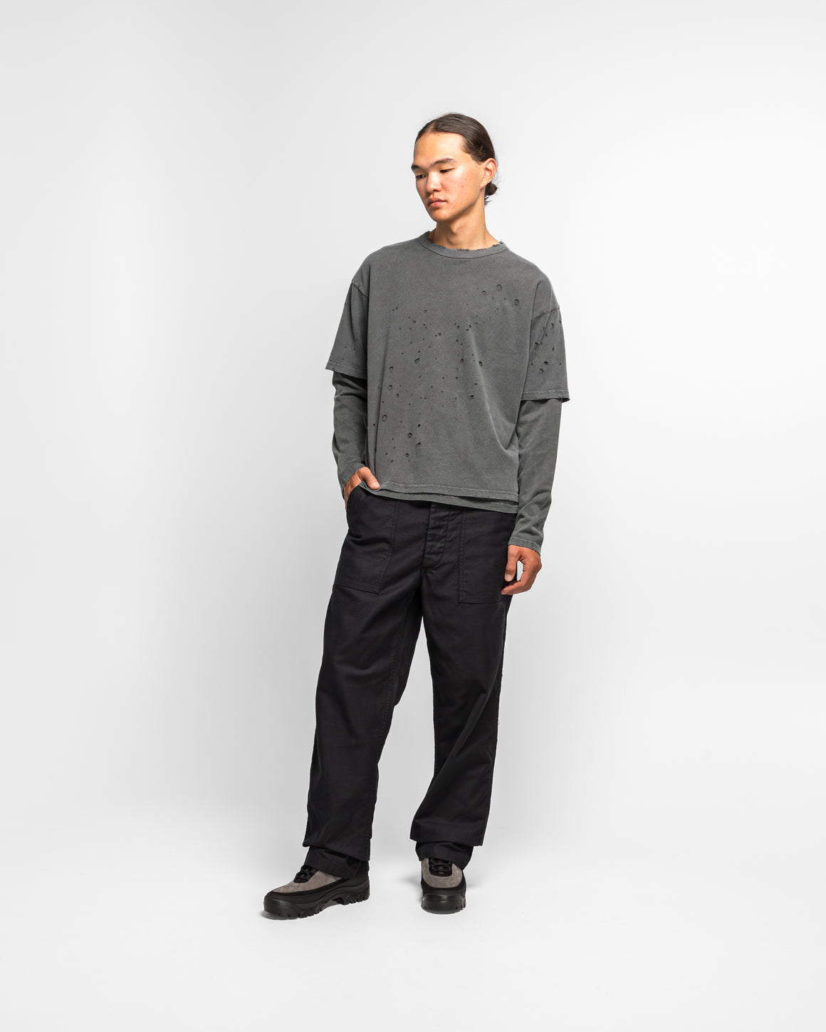 orSlow - US Army Fatigue Pants (Regular Fit) - Black - UP THERE