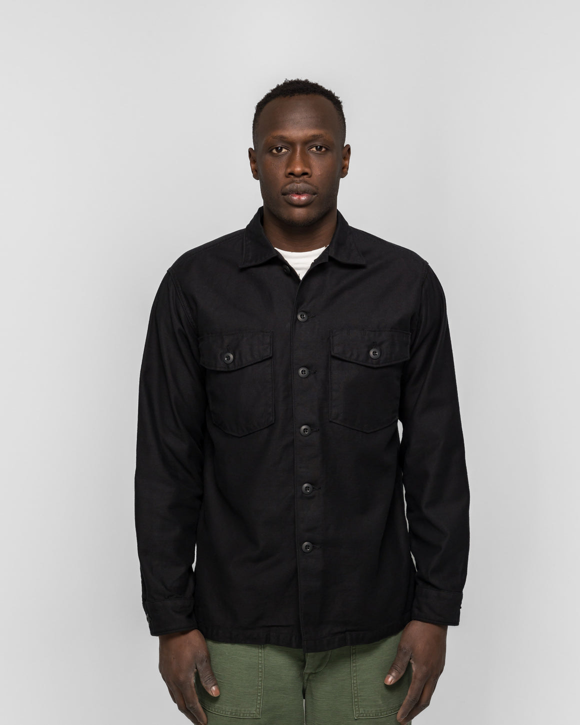 orSlow - U.S Army Utility Shirt - Black - UP THERE