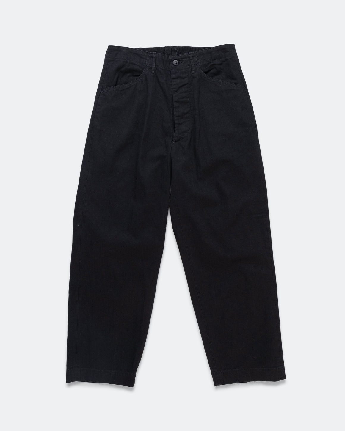 orSlow - U.S. Navy Wide-Fit Utility Pants - Black - UP THERE