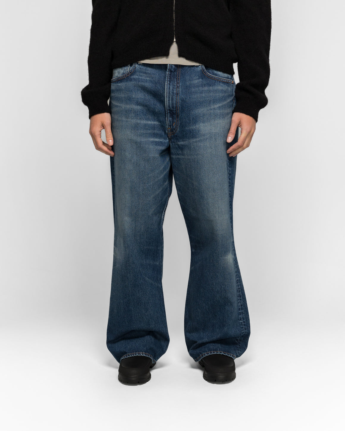 orSlow - Wide Flare Denim - Real Used - UP THERE