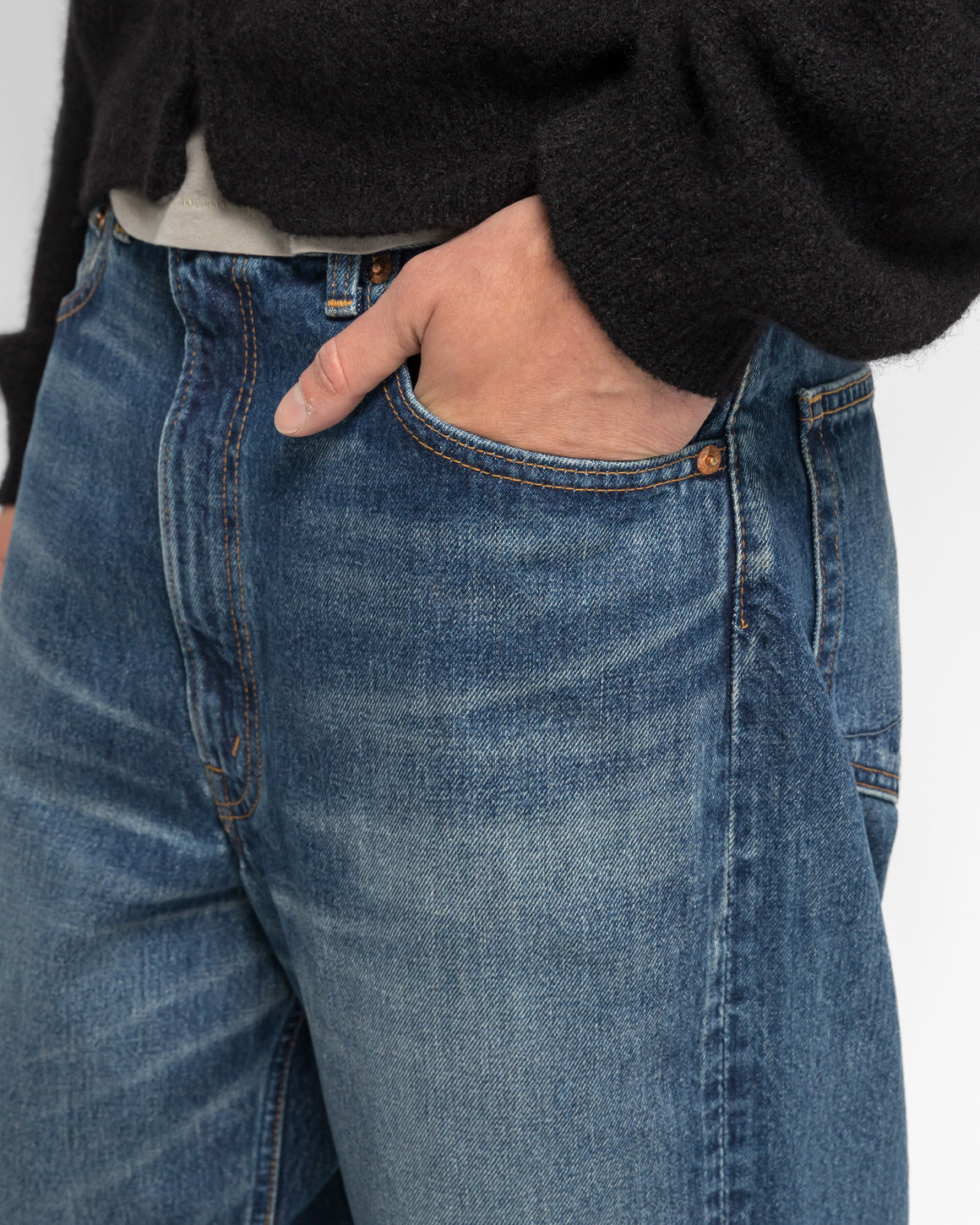 orSlow - Wide Flare Denim - Real Used - UP THERE