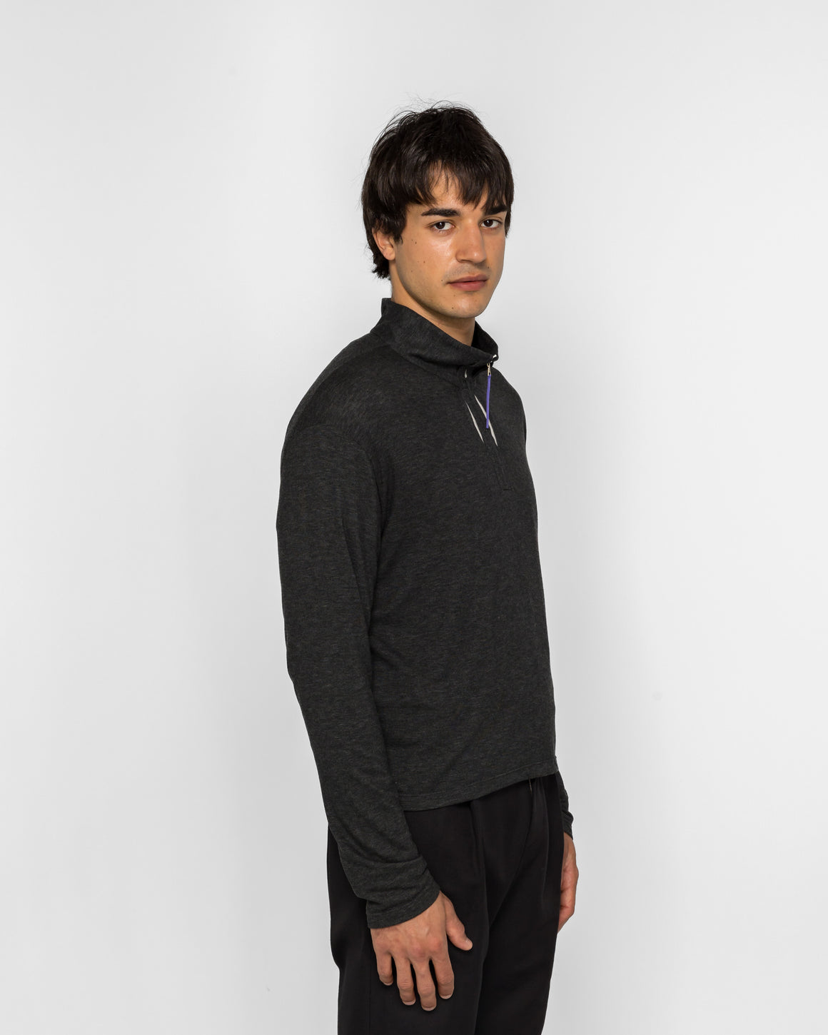 PAF - Cut Out Half Zip Fleece (2026) - Charcoal - UP THERE