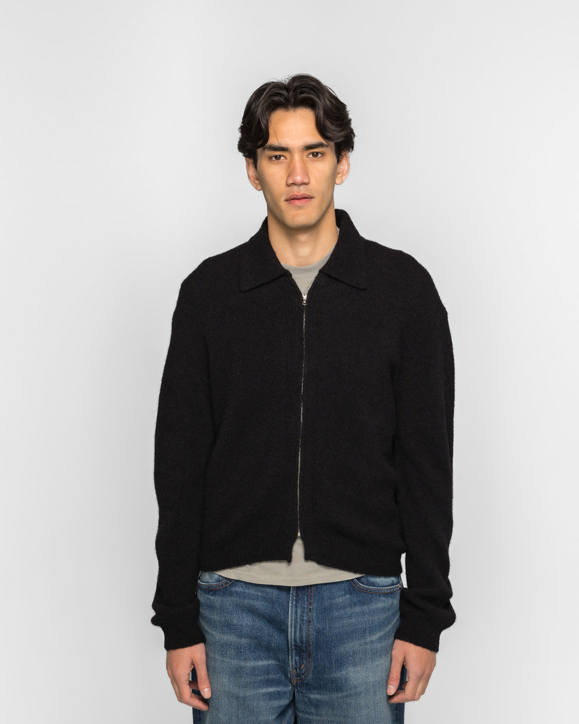 PAF - Knit Zip Shirt (Archive) - Black - UP THERE