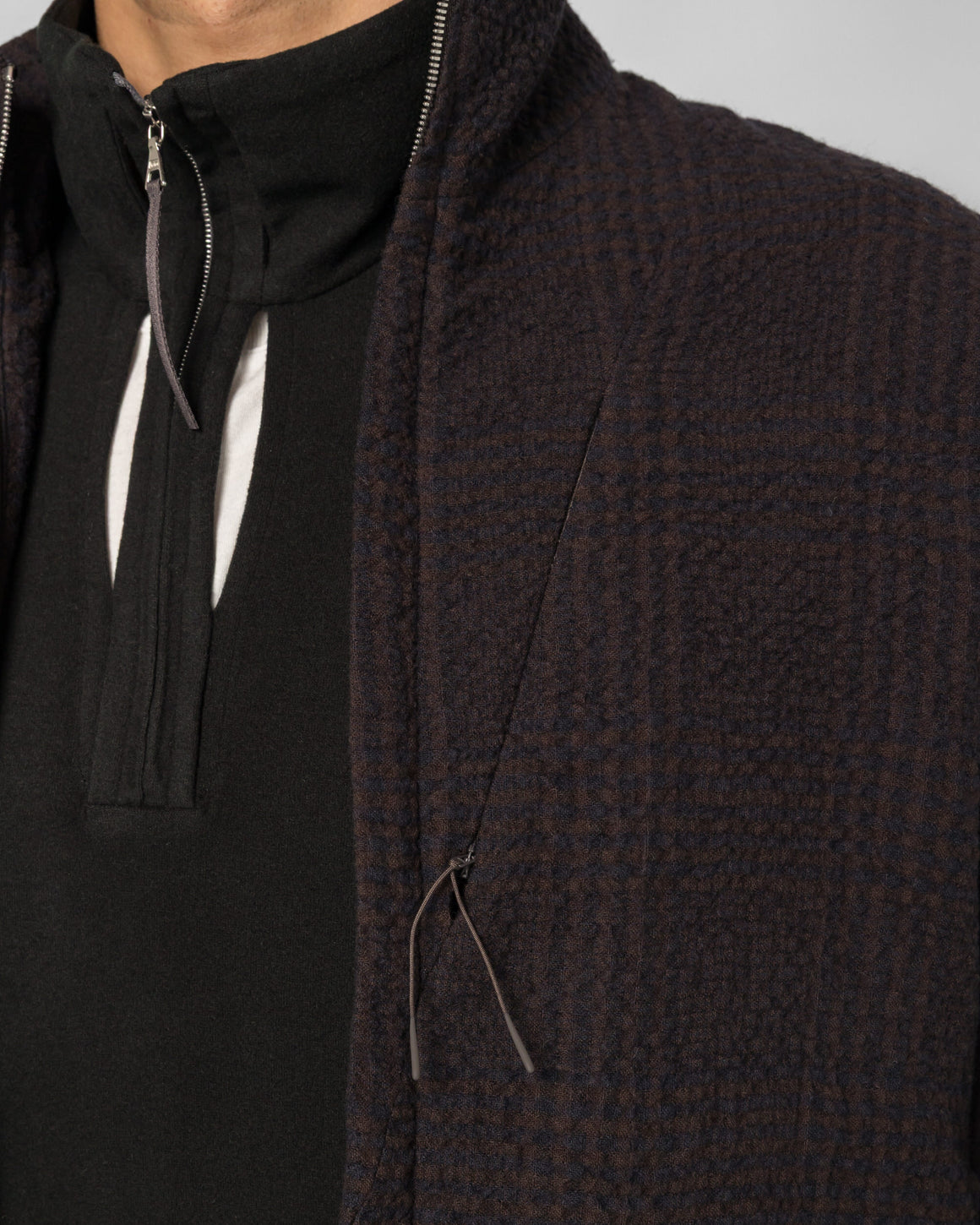 PAF - Track Jacket (Archive) - Gingham Brown - UP THERE