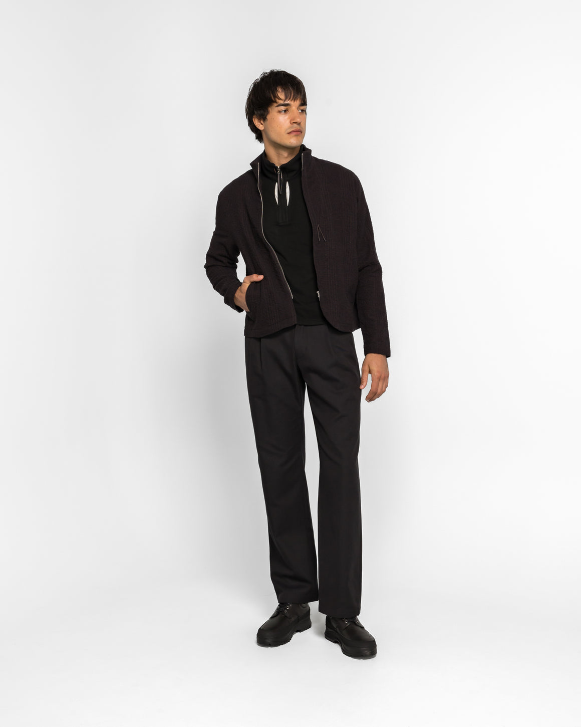 PAF - Track Jacket (Archive) - Gingham Brown - UP THERE