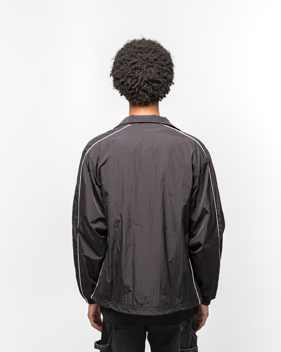 Patta - Athletic Nylon Track Jacket - Black - UP THERE