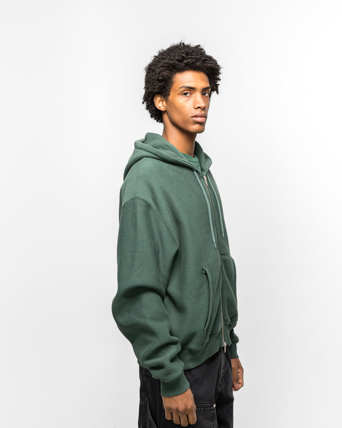 Patta - Classic Zip-Up Hooded Sweater - Bistro Green - UP THERE