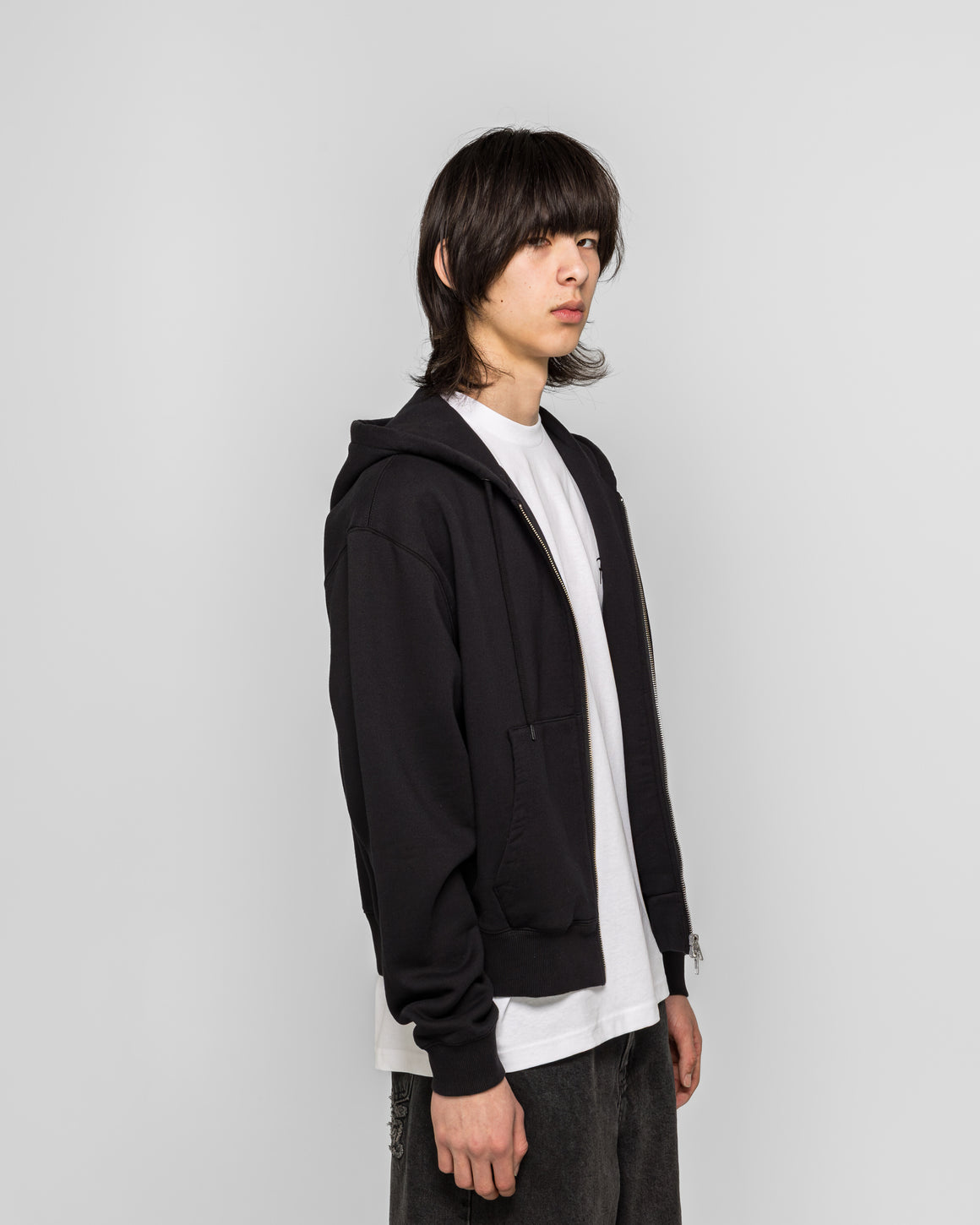 Patta - Embro Classic Zip Up Hooded Sweater - Black - UP THERE