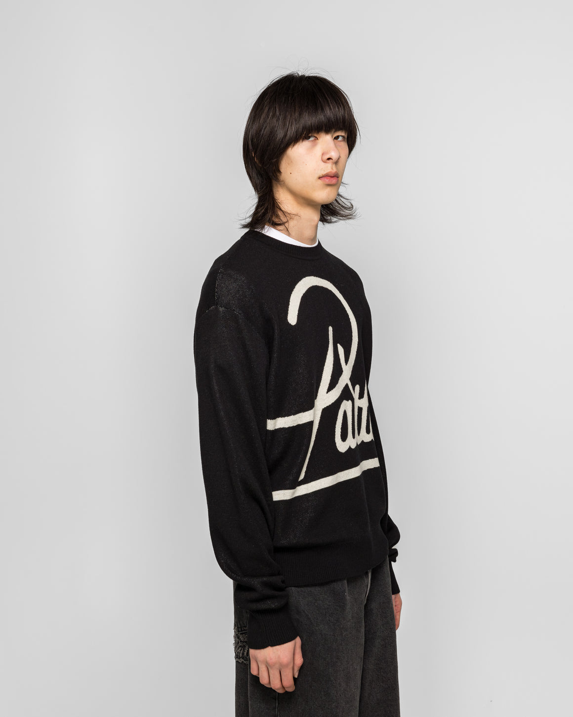Patta - Hearted Jumper - Black - UP THERE
