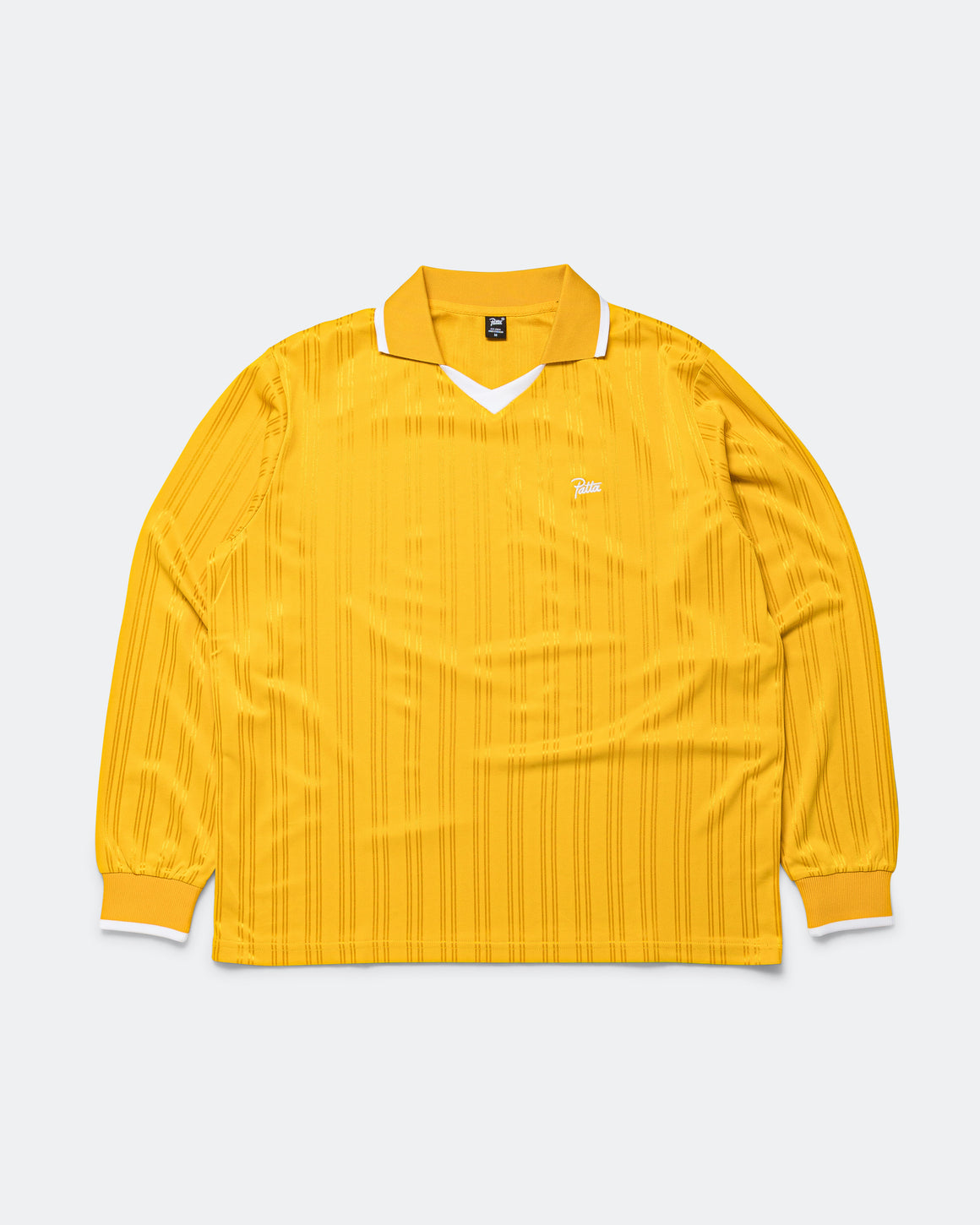 Patta - Jacquard Striped Long Sleeve - Golden Rod - UP THERE