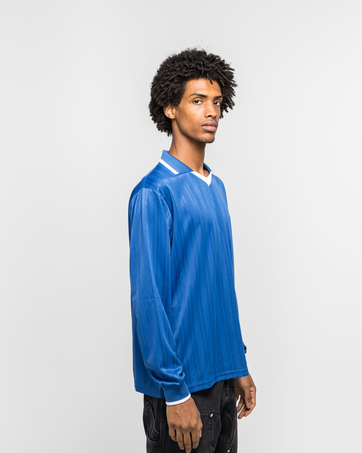 Patta - Jacquard Striped Long Sleeve - Monaco Blue - UP THERE