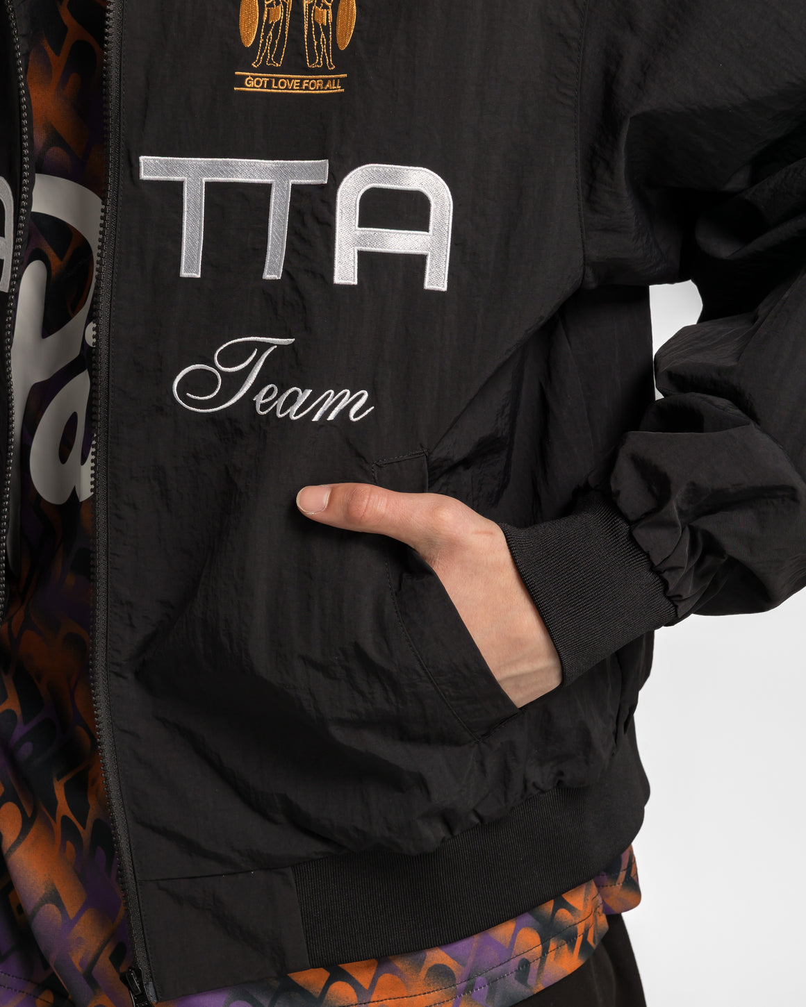 Patta - Racing Team Track Jacket - Black - UP THERE