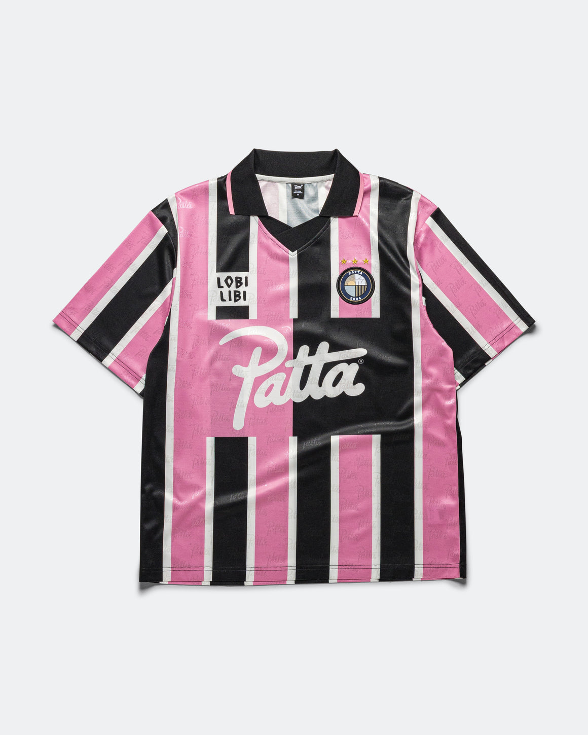 Patta - Stripe Football Jersey - Begonia Pinks - UP THERE
