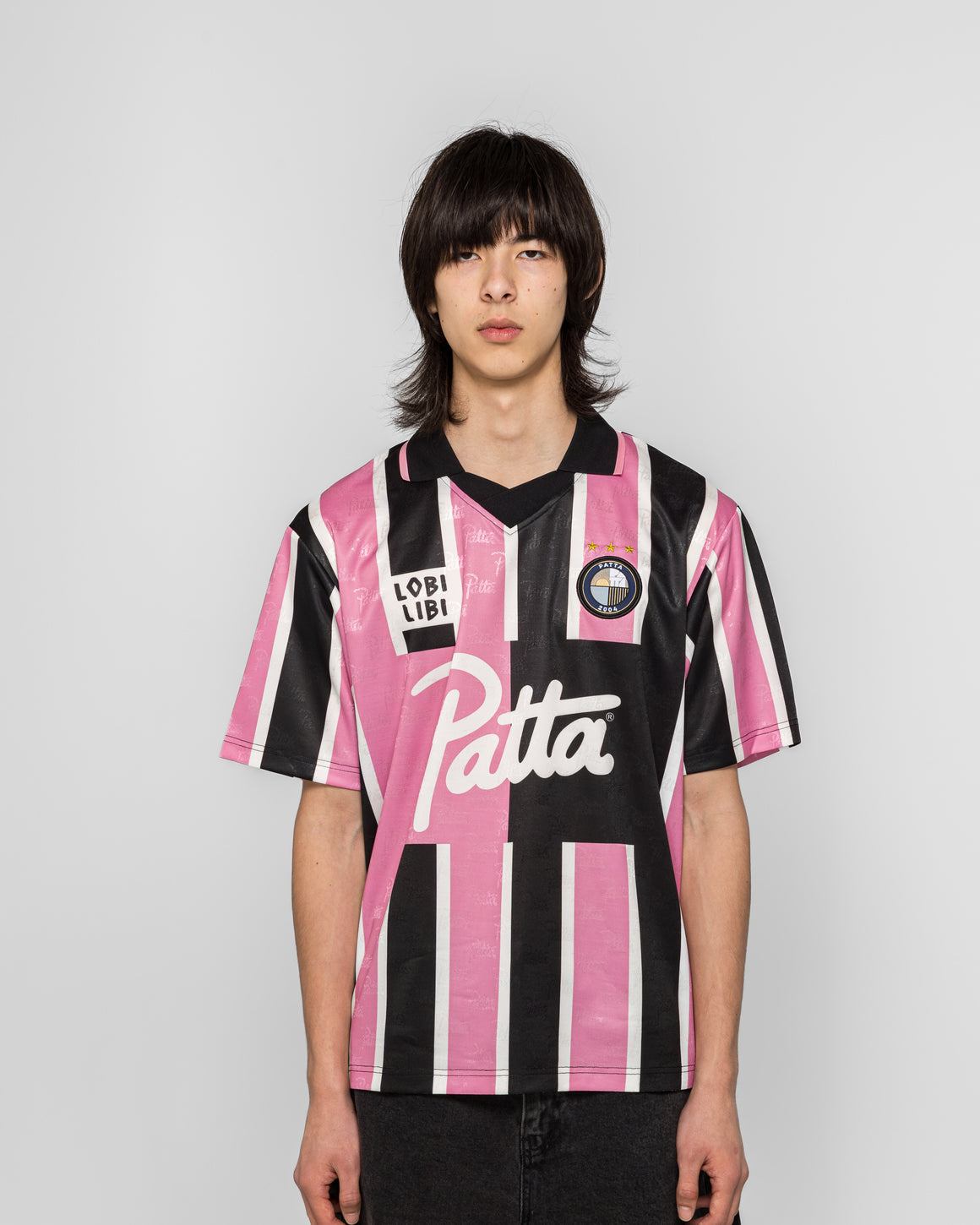 Patta - Stripe Football Jersey - Begonia Pinks - UP THERE