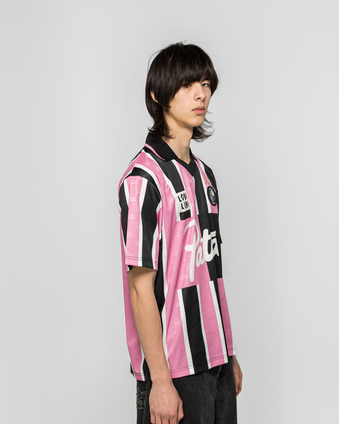 Patta - Stripe Football Jersey - Begonia Pinks - UP THERE