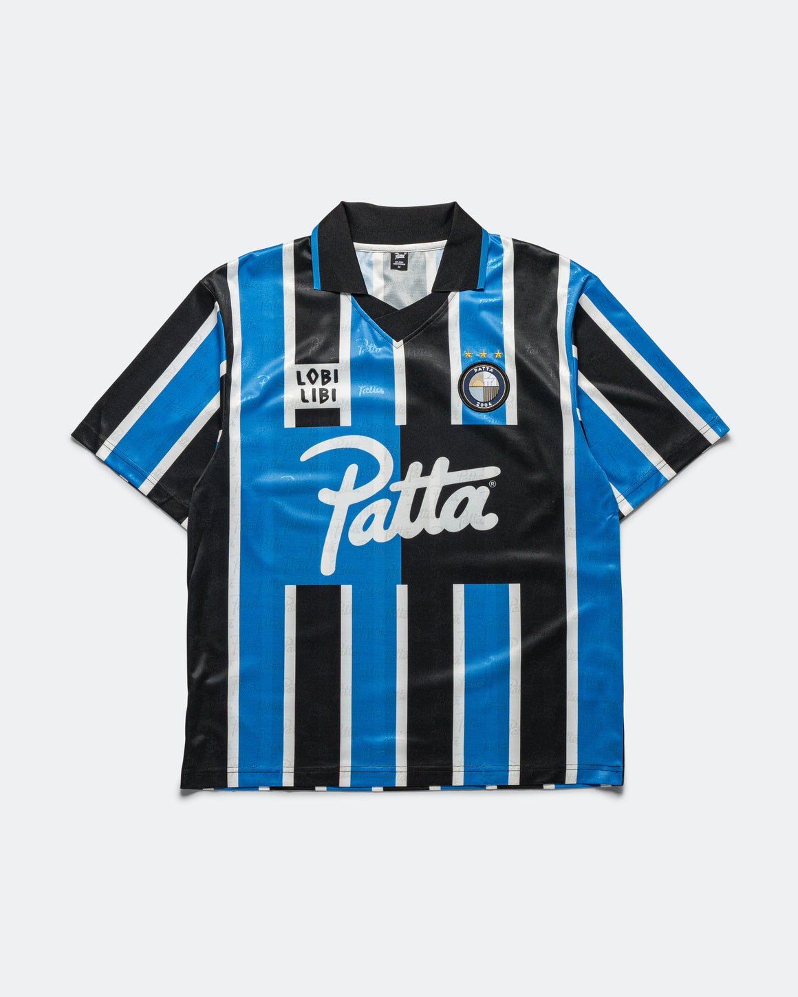 Patta - Stripe Football Jersey - French Blue - UP THERE